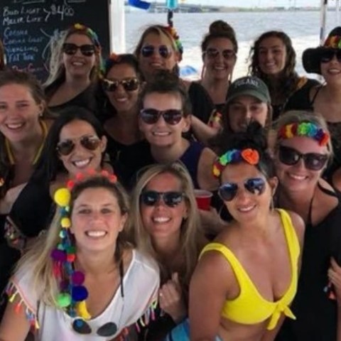 a group of people posing for the camera