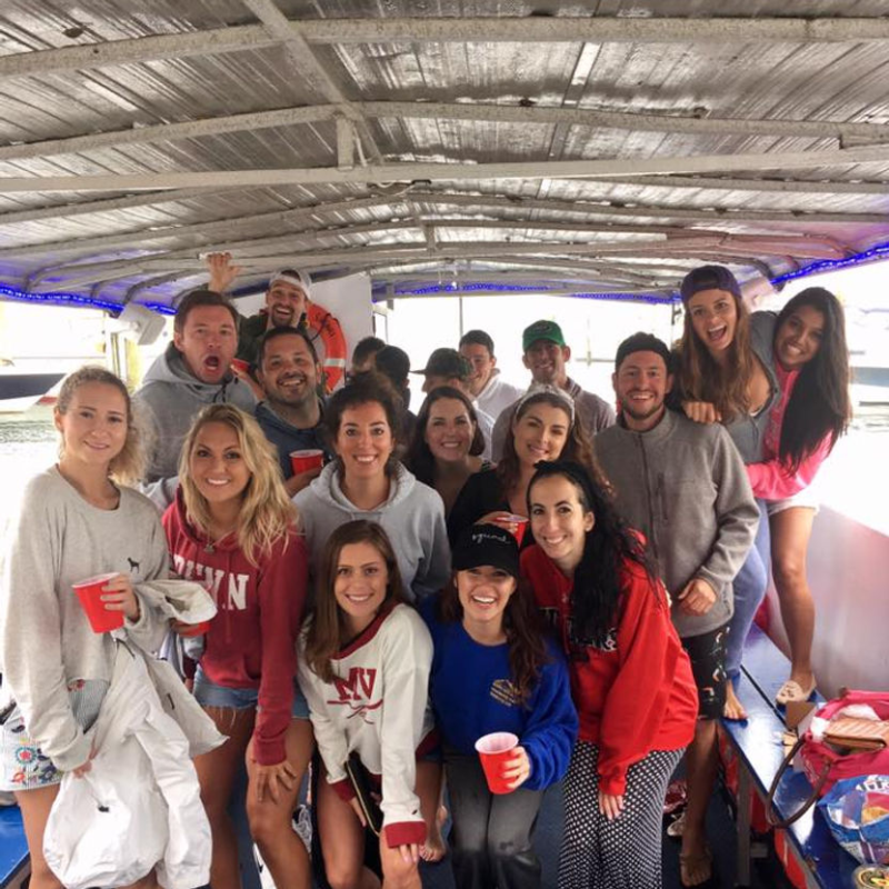 a group of people posing for a photo